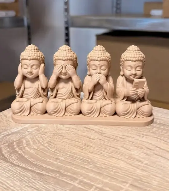 Minimalist Buddha Figür Set